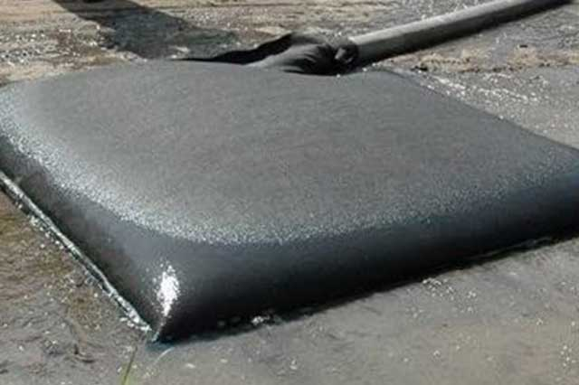 Talon Fabrics geotextile dewatering for sediment control